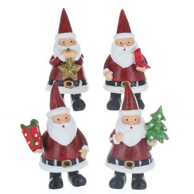 Father Christmas Figures Set of Four